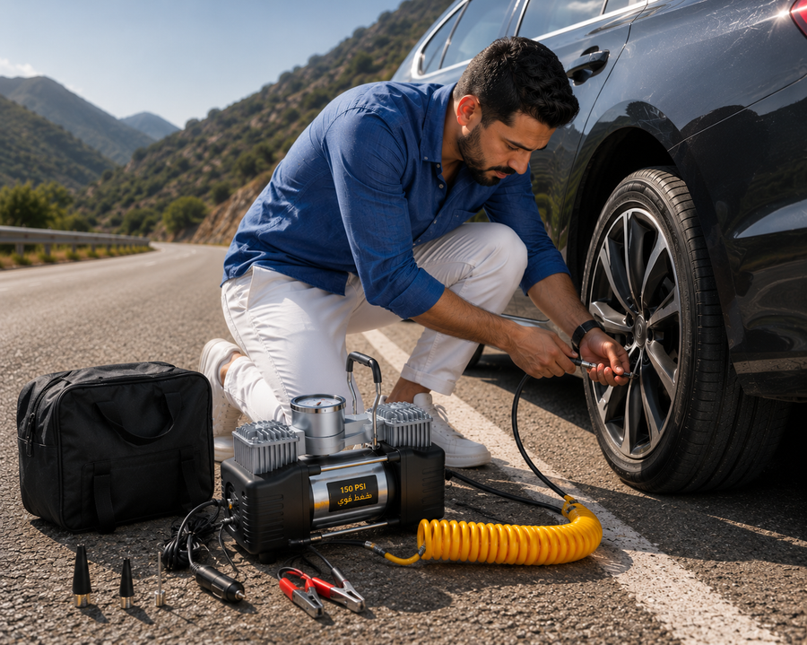 ضاغط الهواء المحمول متعدد الاستخدامات 150 PSI